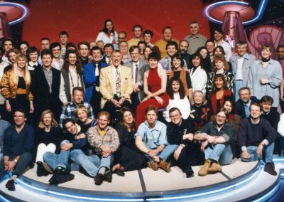 An old photo of the gang who were responsible for Bruce's Generation Game in the nineties!