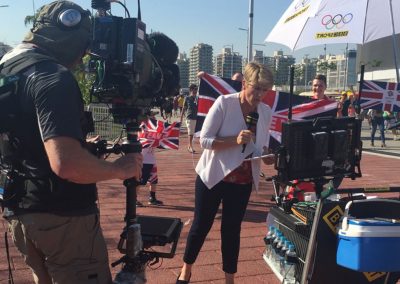 With the lovely Clare Balding