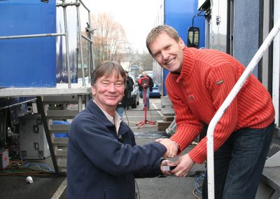 Mike receives his Eastenders Live Medal