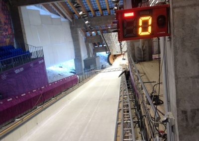 The start of the Bobsleigh